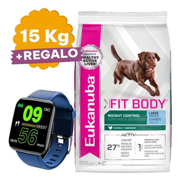 Alimento Eukanuba Control De Peso Raza Grande 15 Kg - Imagen 2