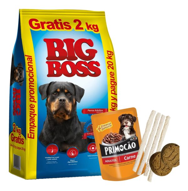 Comida Perro Adulto Big Boss 22 Kg + Regalo + Envío Gratis