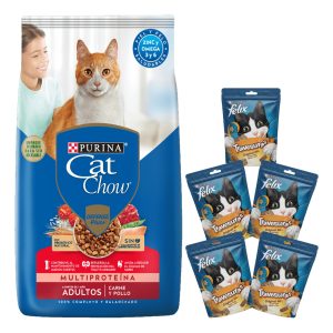 Comida Gato Adulto Purina Cat Chow Carne 18 Kg + Regalo
