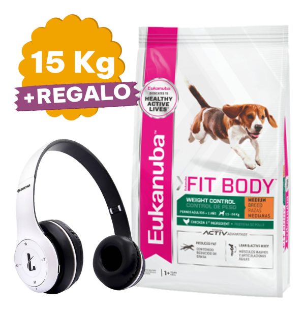 Alimento Eukanuba Control De Peso Raza Mediana 15 Kg - Imagen 2