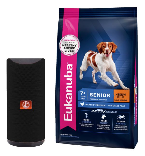 Alimento Eukanuba Senior Raza Mediana 15 Kg + Obsequio