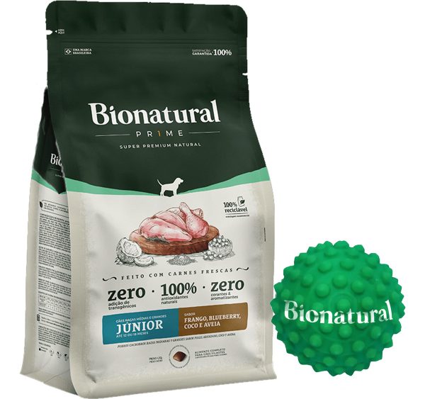 Alimento Perro Bionatural Prime Cachorro Med Y Grande 15 Kg