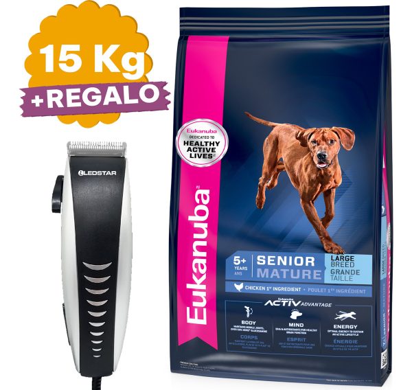 Alimento Eukanuba Senior Raza Grande 15 Kg + Regalo - Imagen 2