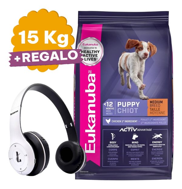 Comida Eukanuba Cachorro Raza Mediana 15 Kg + Envío - Imagen 2