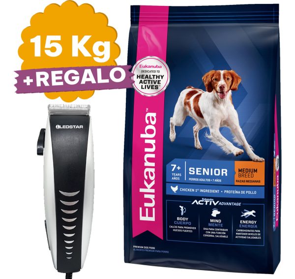 Alimento Eukanuba Senior Raza Mediana 15 Kg + Regalo + - Imagen 2