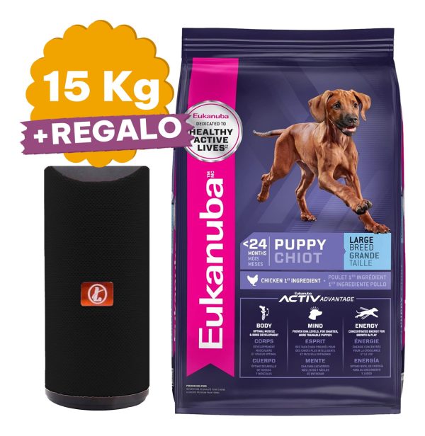 Eukanuba Super Premium Cachorro Raza Grande 15 Kg + Regalo - Imagen 2
