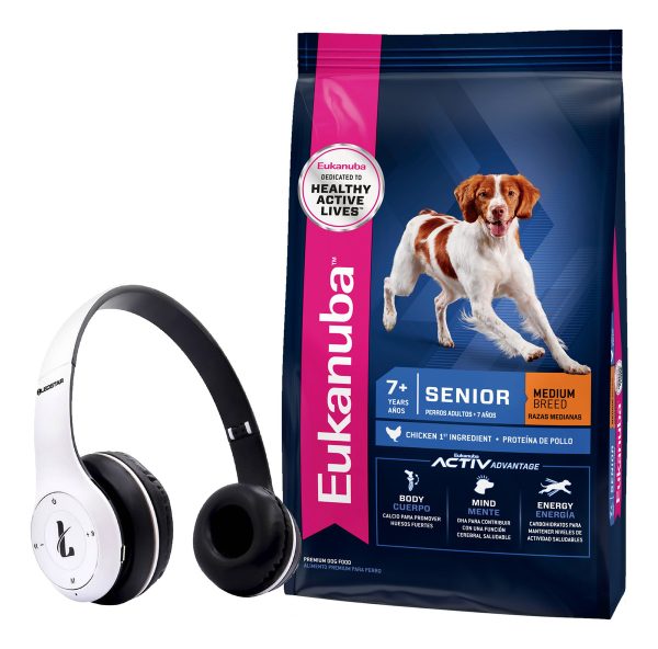 Alimento Eukanuba Senior Raza Mediana 15 Kg + Regalo