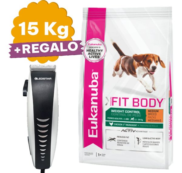 Comida Eukanuba Control De Peso Raza Mediana 15 Kg - Imagen 2