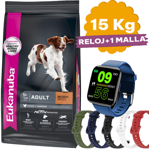 Eukanuba Perro Adulto Raza Mediana 15 Kg - Imagen 2