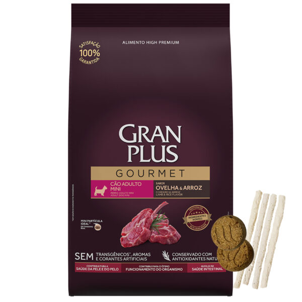 Gran Plus Gourmet Perro Adulto Raza Mini Cordero 3 Kg