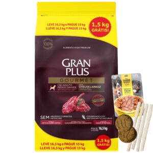 Gran Plus Gourmet Perro Adulto Mediana/Grande Cordero 16,5 Kg