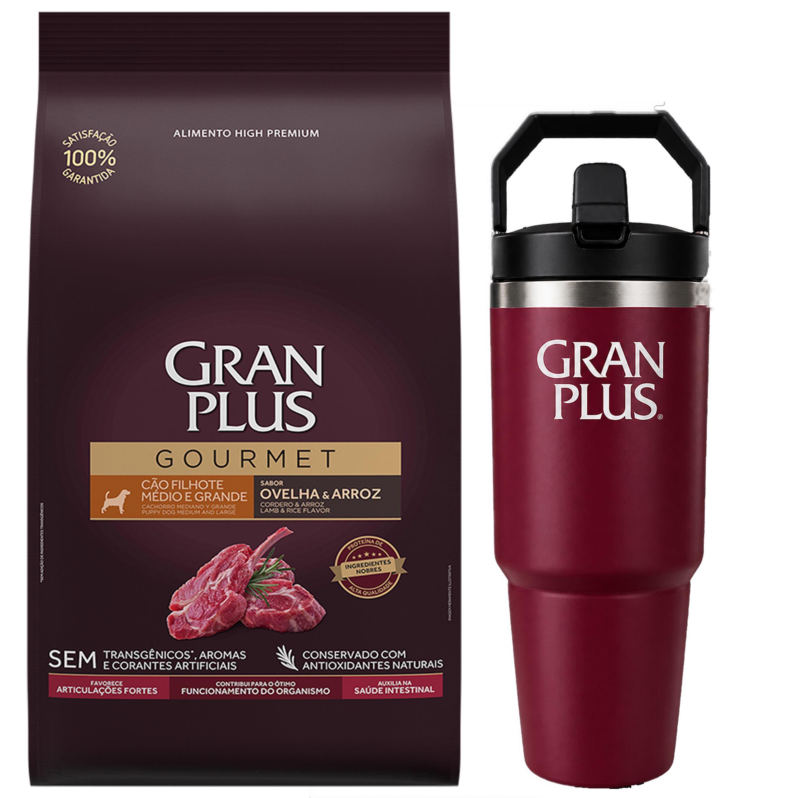 Gran Plus Gourmet Perro Cachorro Mediano y Grande Cordero 16 kg