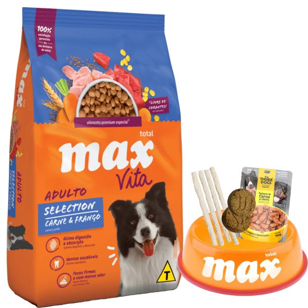 Max Vita Selection Perro Adulto Sabor Carne y Pollo 18 Kg