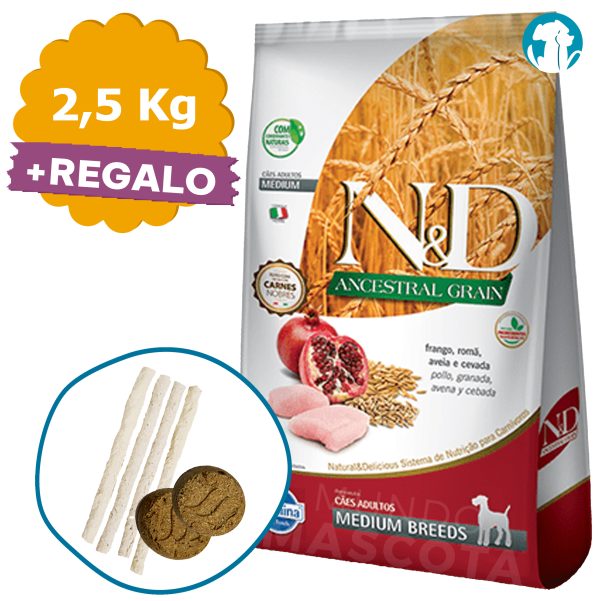Farmina N&D Ancestral Grain Perro Adulto Mediano 2,5 Kg