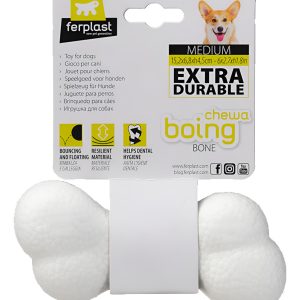 Juguete Hueso Goma Blanco Ferplast Medium