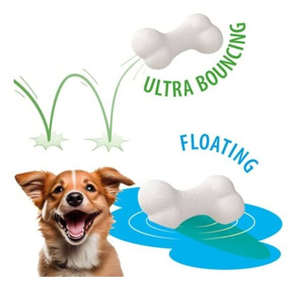 Juguete Hueso Goma Blanco Ferplast Medium - Imagen 3