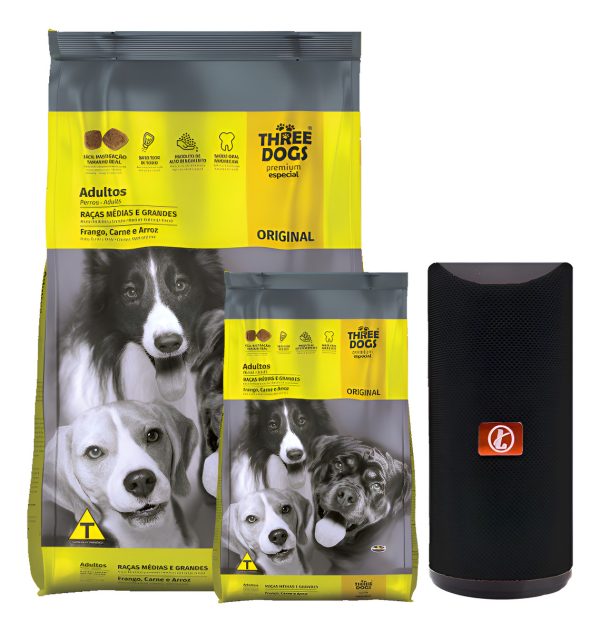 Alimento Perro Adulto Three Dogs Pollo Carne Y Arroz 25 Kg