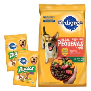 Comida Pedigree Perro Adulto Raza Pequeña 21 Kg + 2 Biscrock