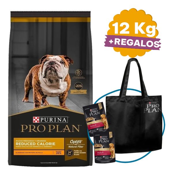 Comida Pro Plan Reduce Calorie 12 Kg Medianos - Imagen 2