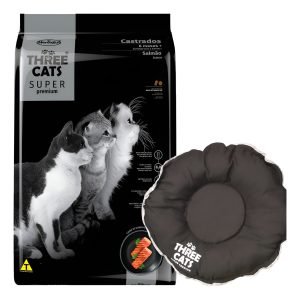 Alimento Three Cats Super Premium Castrado 10 Kg