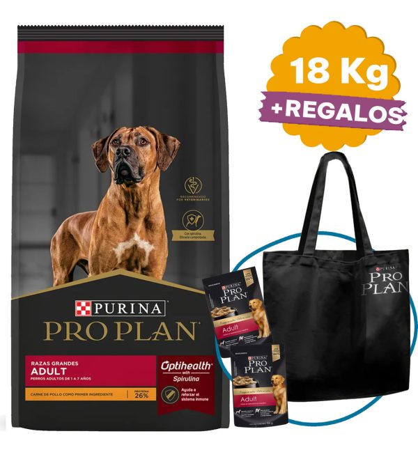 Alimento Purina Pro Plan Perro Adulto 18 Kg + Envío Gratis - Imagen 4
