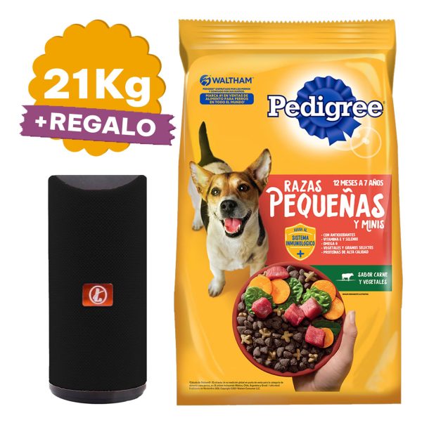 Alimento Pedigree Perro Adulto Raza Pequeña 21 Kg + Regalo - Imagen 2