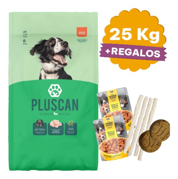 Comida Perro Adulto Pluscan 22 Kg + Regalo / Mundo Mascota