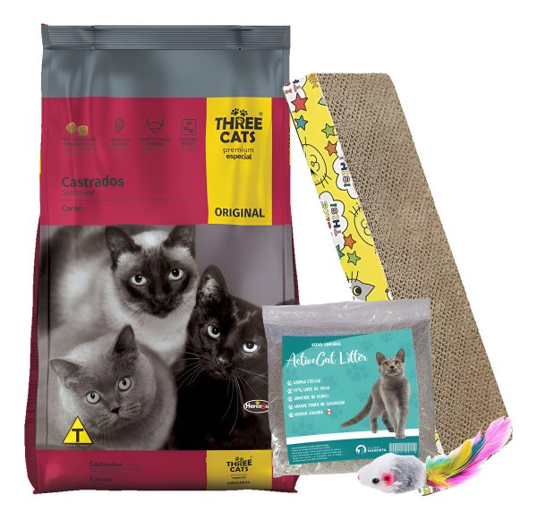 Three Cats Premium Gato Castrado 11,1 Kg (10,1 +1)