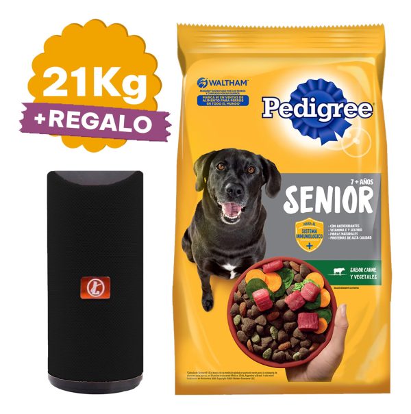 Comida Perro Pedigree Adulto Mayor 21 Kg + Regalo - Imagen 2