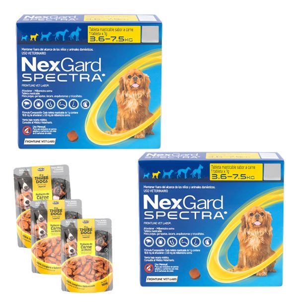 Nexgard Spectra 3,6/7,5 Kg Antiparasitario Interno X 2 Unid