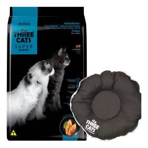 Three Cats Super Premium Castrado Bola De Pelos 10 Kg + Obse