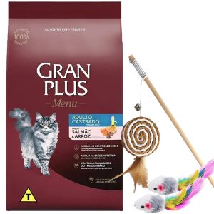 Gran Plus Menú Gato Adulto Castrado 10 Kg / Sabor Salmón y Arroz