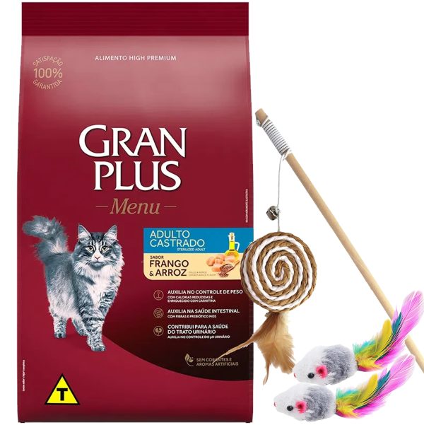 Gran Plus Menu Gato Castrado Sabor Pollo y Arroz 10,1 Kg