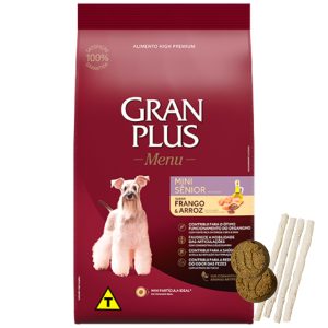 Gran Plus Menú Perro Senior Raza Pequeña Pollo y Arroz 3 kg