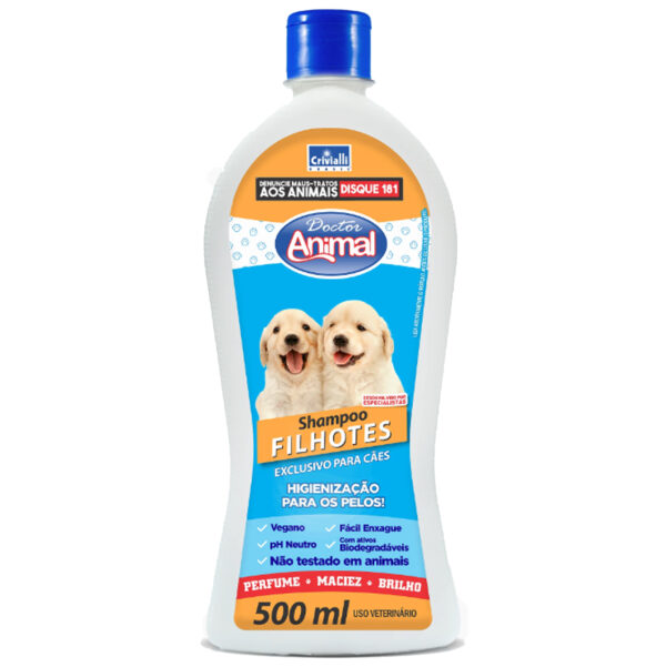 Shampoo Para Perros Cachorros Doctor Animal 500 Ml