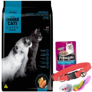 Three Cats Super Premium Castrado Bola De Pelos 10 Kg