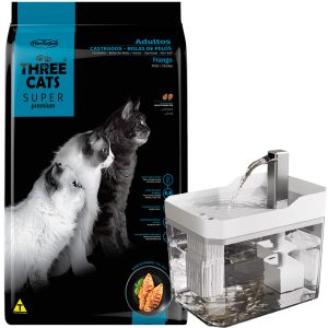 Three Cats Super Premium Castrado Bola De Pelos 10 Kg