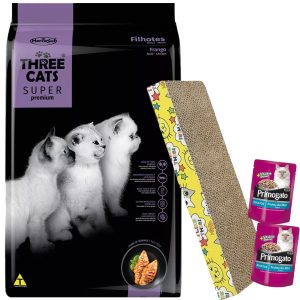 Three Cats Super Premium Gato Cachorro / Kitten 10,1 Kg