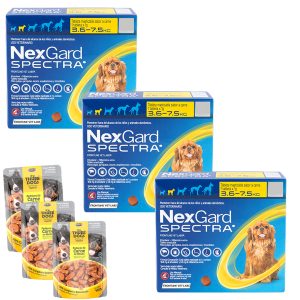 Nexgard Spectra 3,6/7,5 K Antiparasitario Interno Externo X3