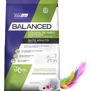 Comida Vitalcan Balanced Gato Control De Peso/castrado 2 Kg