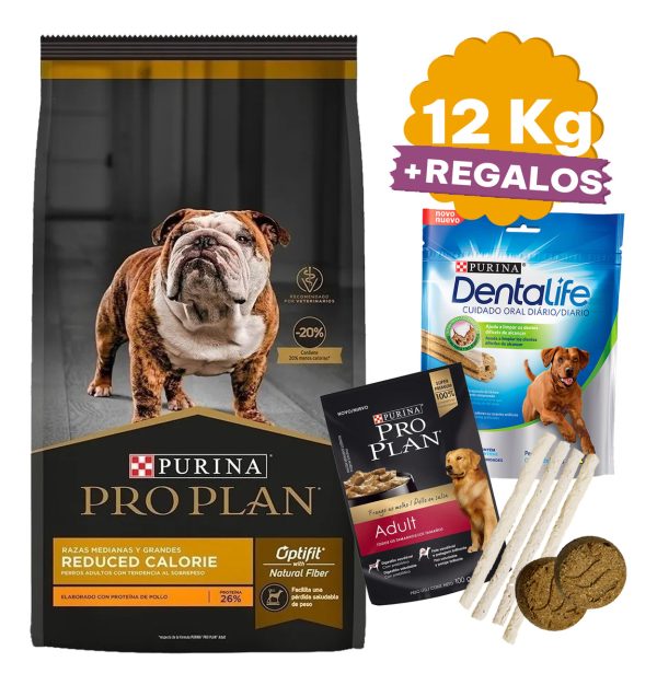 Comida Pro Plan Reduce Calorie 12 Kg + Regalos - Imagen 2