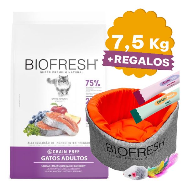 Alimento Biofresh Gato Adulto 7,5 Kg Salmón + Regalos - Imagen 2