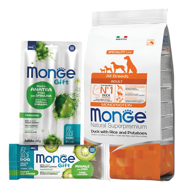 Monge Monoprotein Adulto Todas Las Razas Pato Y Arroz 12 Kg