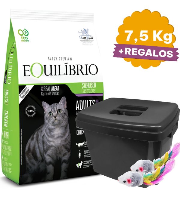 Alimento Equilibrio Gato Adulto Castrado 8,25 Kg + Regalo - Imagen 2