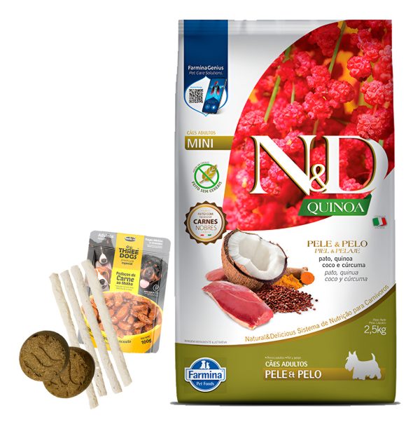 Alimento N&d Quinoa Perro Skin Pato 2,5 Kg