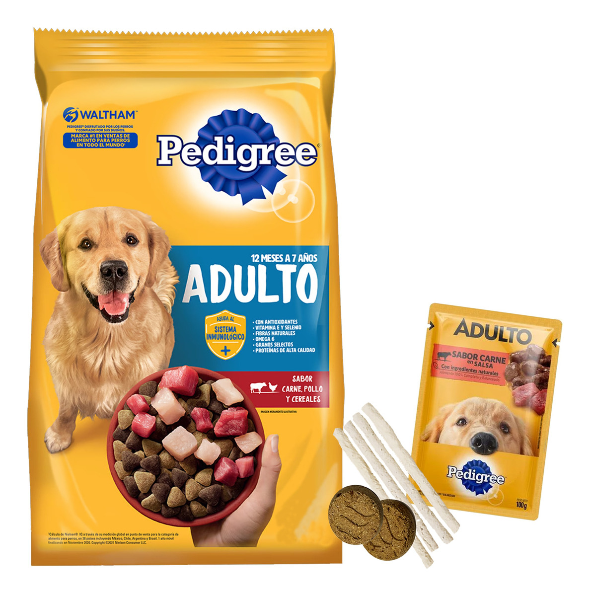 Comida Pedigree Perro Adulto Vegetales 8 Kg + Envío Gratis