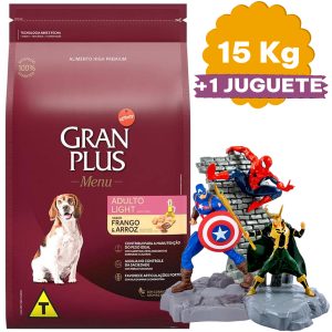 Gran Plus Menú Adulto Light Raza RM/RG Pollo y Arroz 15 Kg