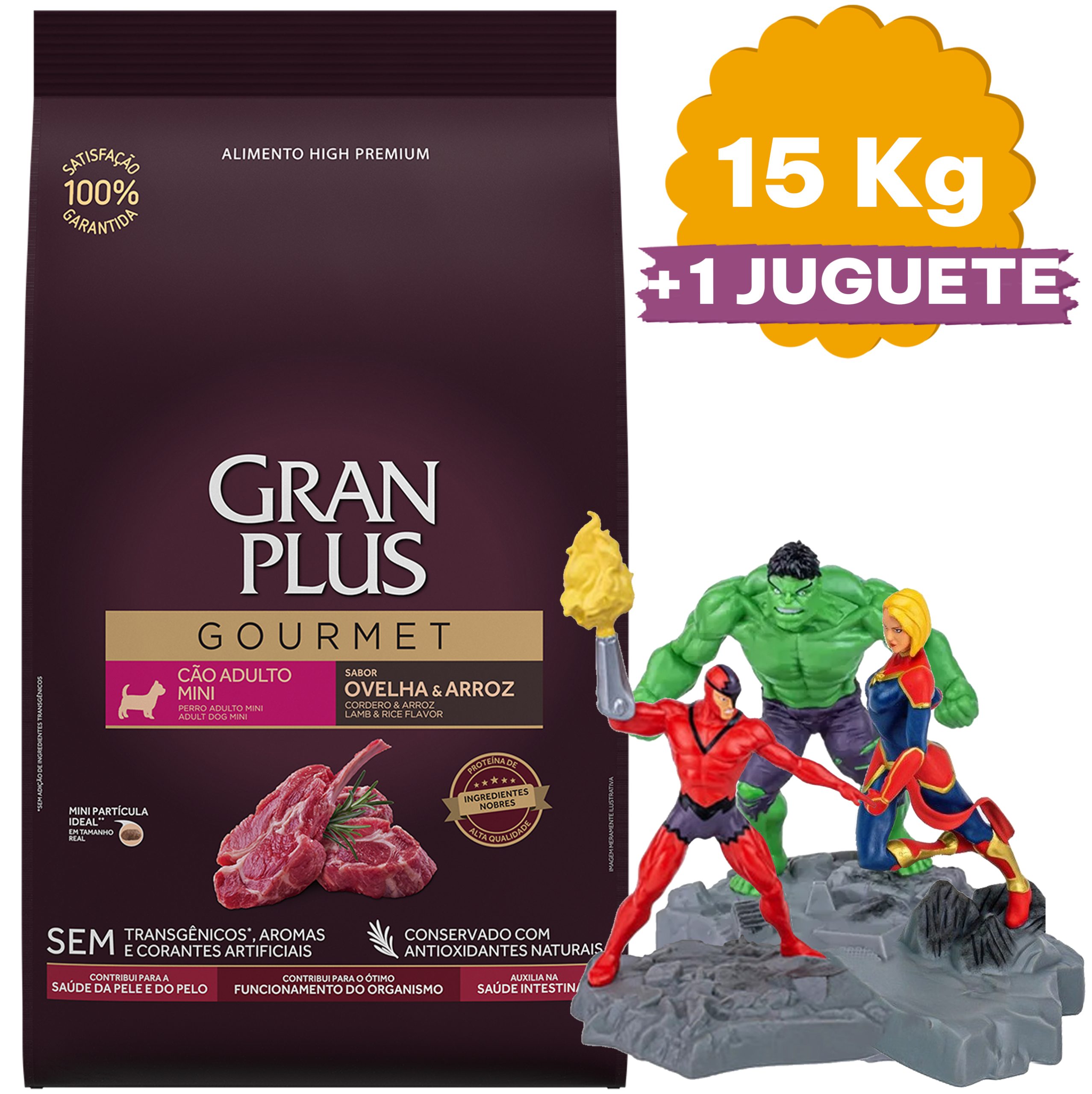 Gran Plus Gourmet Perro Adulto Raza Mini Cordero 15 Kg