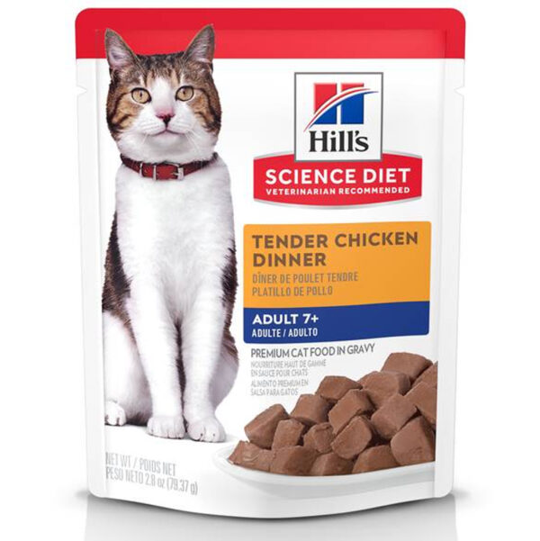 Pouch Hills Gato Mature 7+ Sabor Pollo 80 Gr