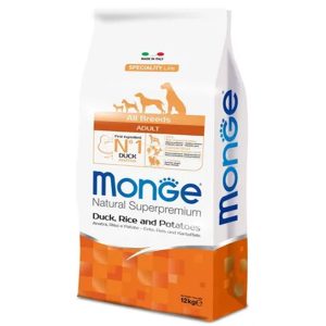 Monge Monoprotein Perro Adulto Sabor Pato y Arroz 12 Kg (BOLSA CON DETALLE)